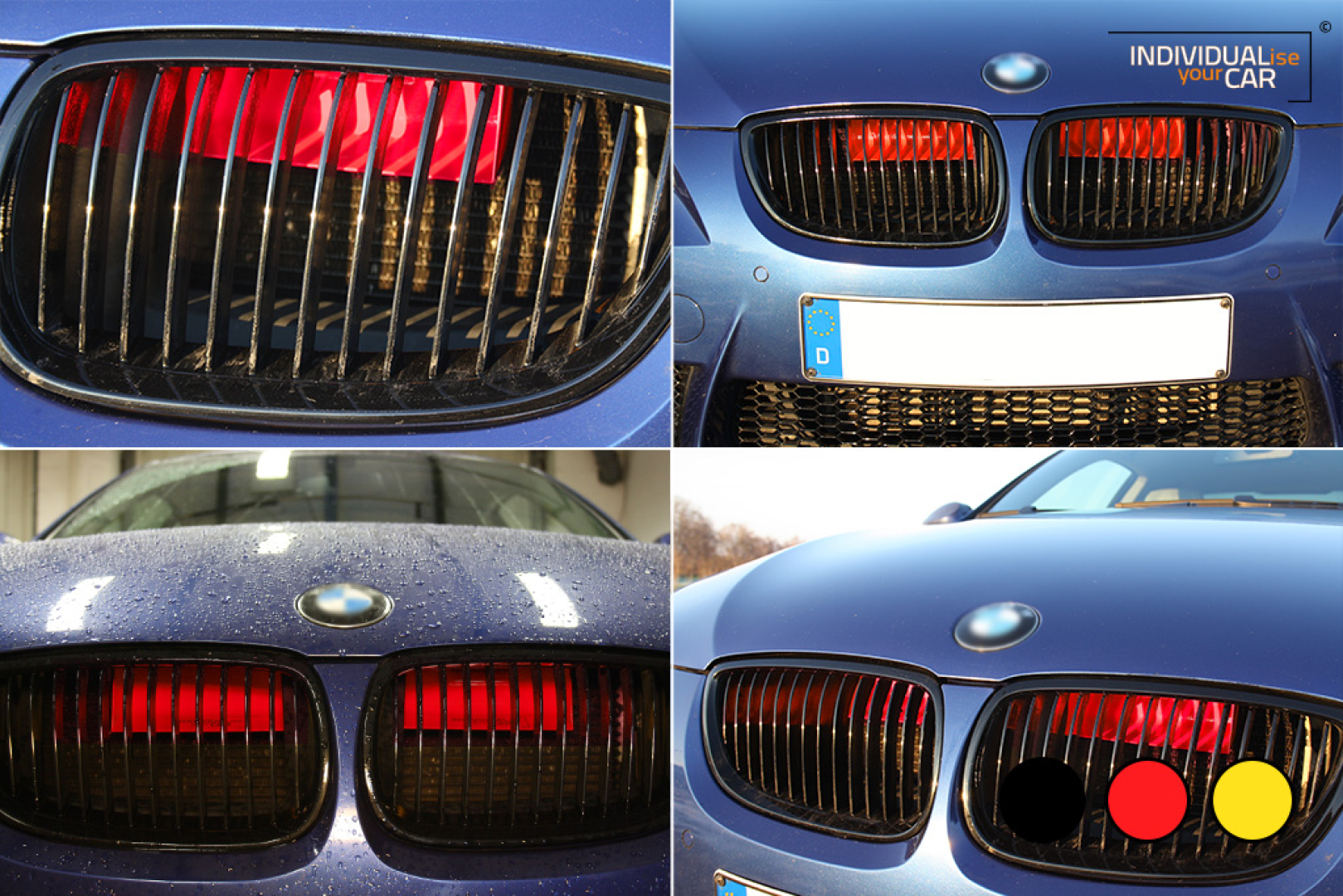 3 Series E90 E91 E92 E93 Air Scoops red black yellow